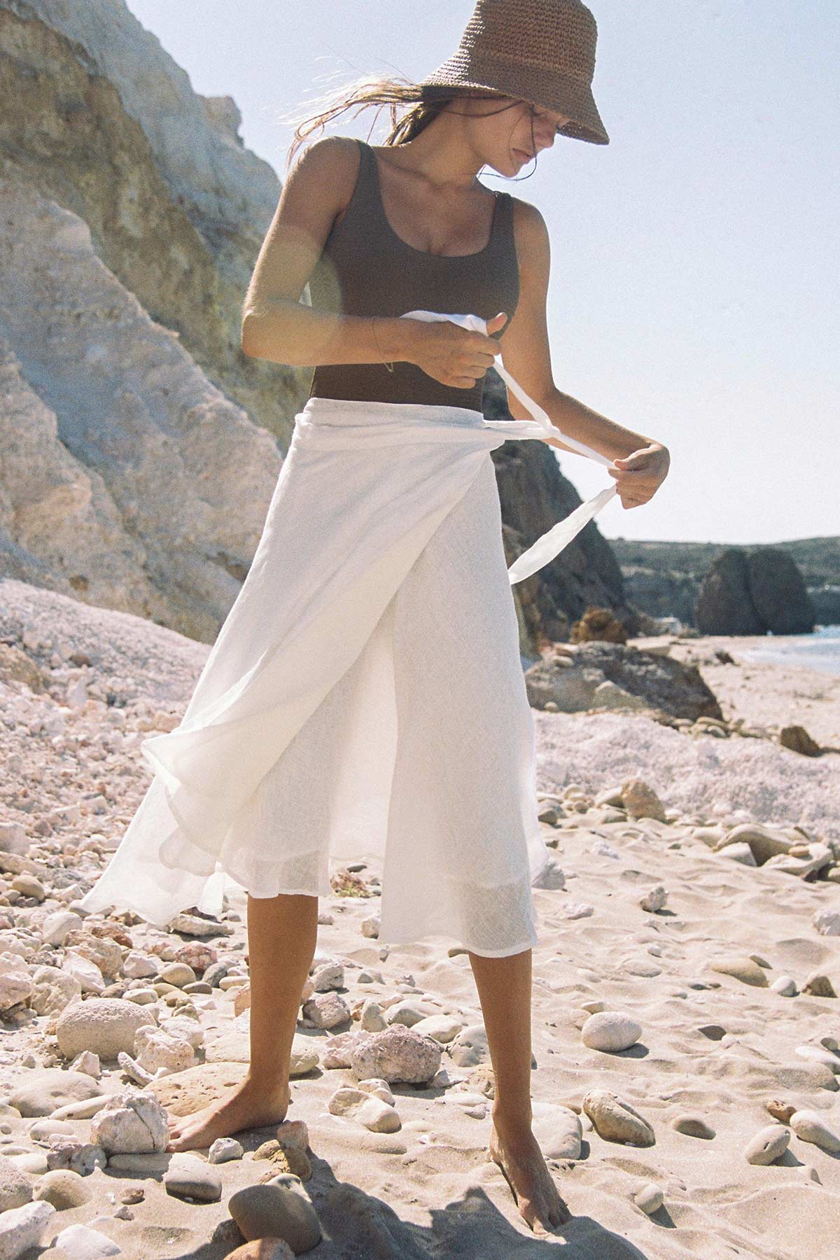 Mini Skirt Linen Wrap White Wrap Skirt Midi White Wrap Skirt Linen